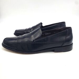 Mezlan Shoes Men 10M Slip On Loafers Leather Black Vintage 225230